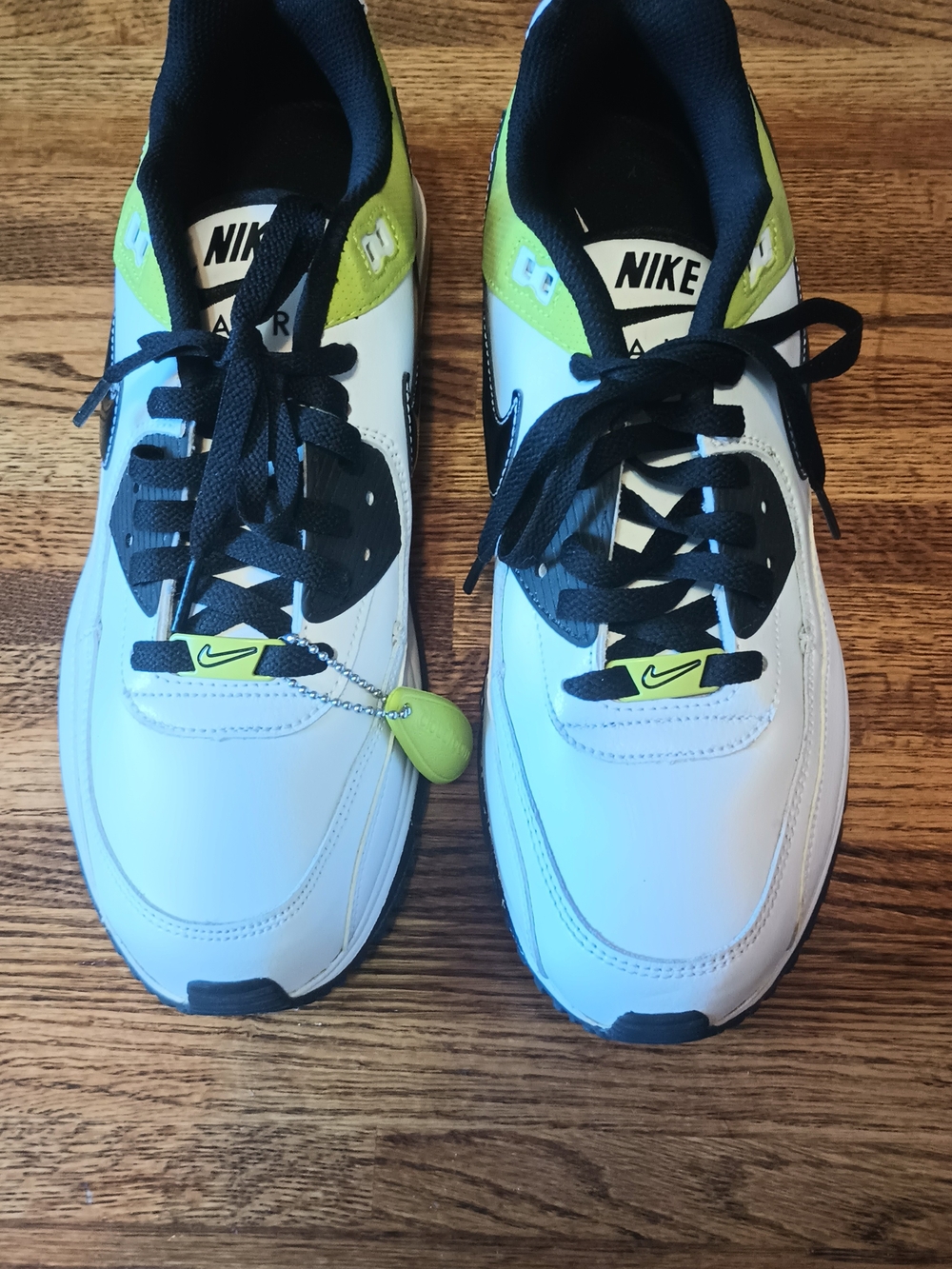 Nike Air Max Men's Sneakers Basketball Running Shoes White/Light Green Size 10